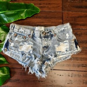 One X OneTeaspoon Trash Whores Shorts ~Free People
